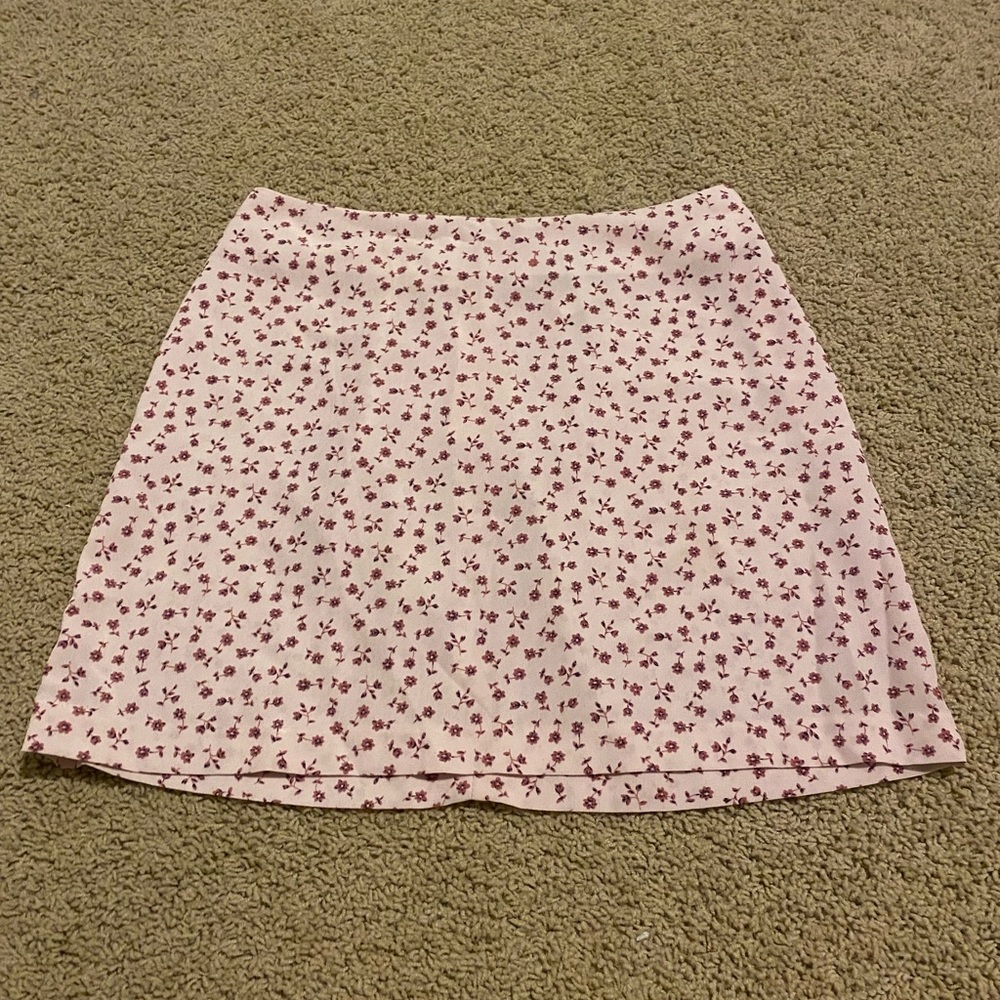Ditsy floral juniors womens skirt